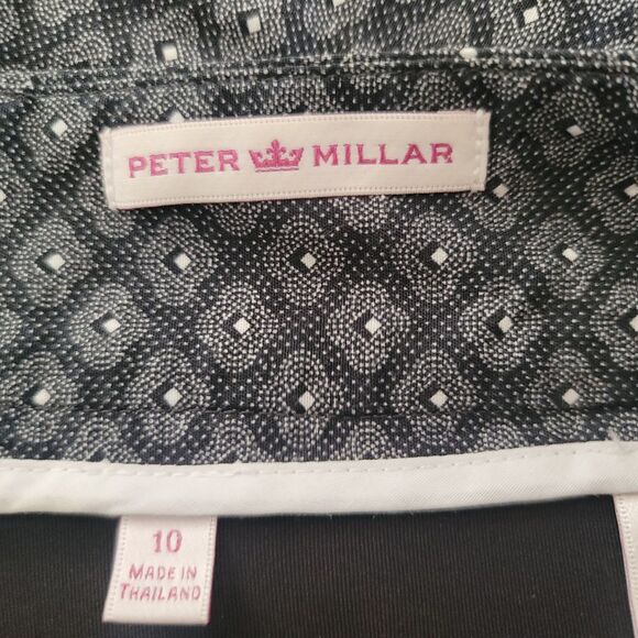 Peter Millar Womens Sz 10 Skort Black White Pattern ASU Arizona State University - Picture 3 of 8